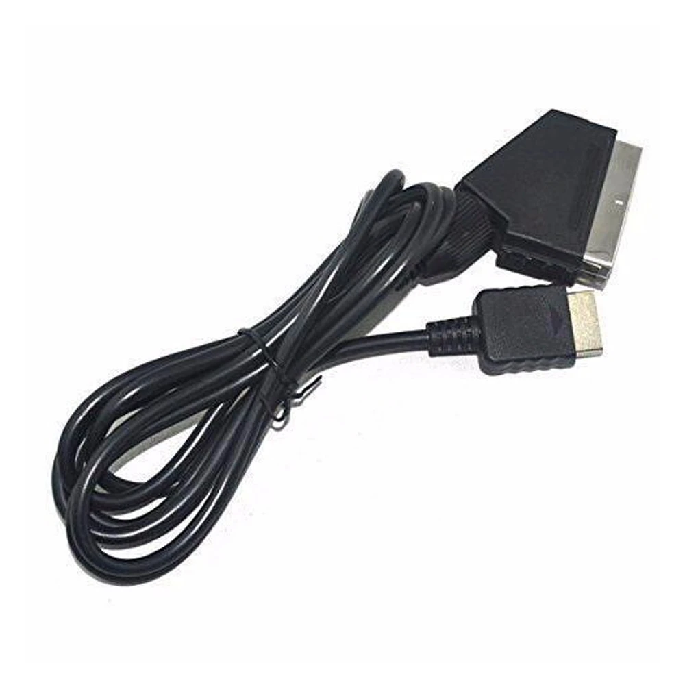 50 шт./лот 1 8 м для PS2 RGB SCART кабель TV AV свинцовый Шнур Playstation PS1 PS3 игровые консоли|cable