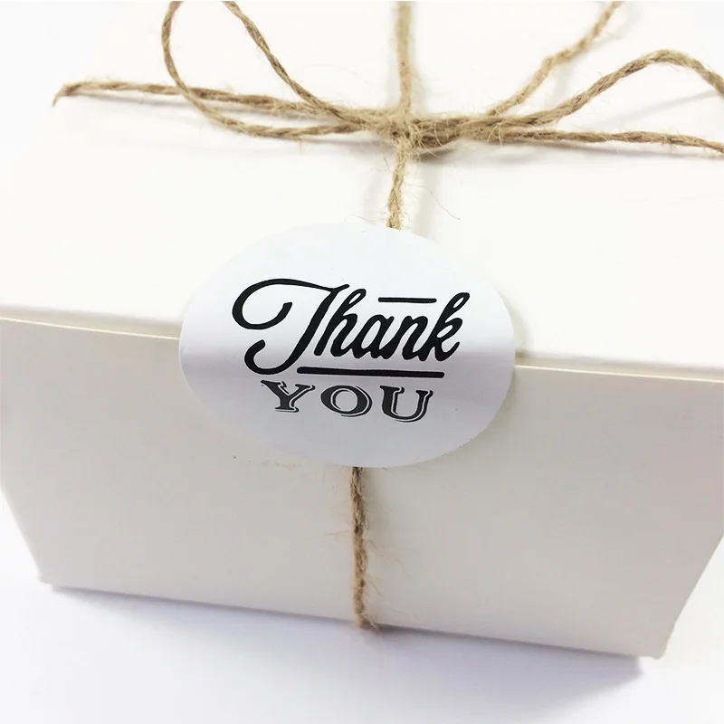 90 шт./лот винтажная белая крафт бумага спасибо канцелярские этикетки