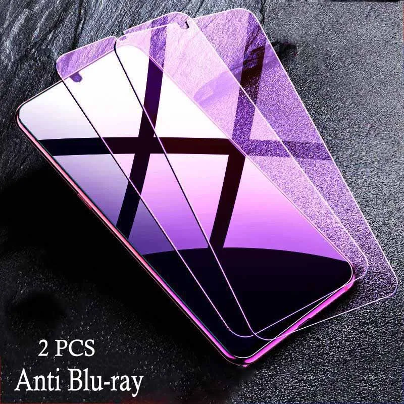GYKZ2pcs полноэкранное закаленное стекло для huawei P30 lite P30 анти Blu-Ray полное покрытие Защитная стеклянная пленка для Huaiwe P30 lite - Цвет: Anti Blue-ray 2pcs