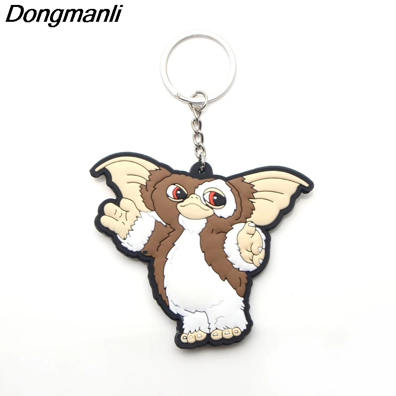 P2997 Dongmanli Симпатичные Gremlins двухсторонняя Подвеска из ПВХ брелок автомобильный держатель ключей брелок для ключей подарок