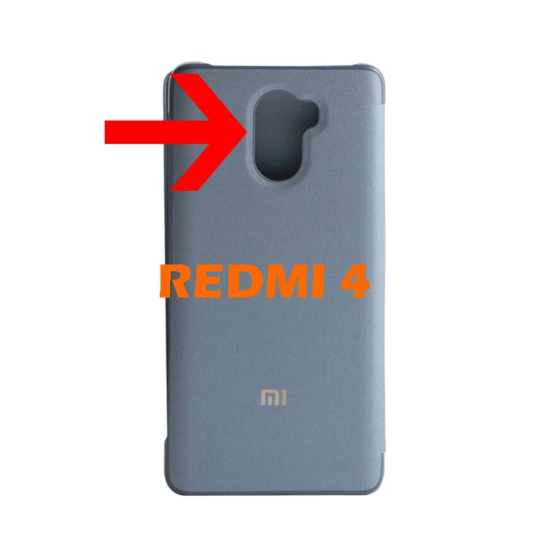 Оригинальный чехол-книжка для Xiaomi Redmi 4 Pro Prime защитный чехол Матовый кожаный с