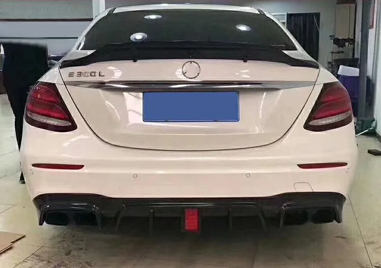 Для Benz E W213 спойлер E320LE260LE300L R стиль из углеродного волокна материал заднего крыла