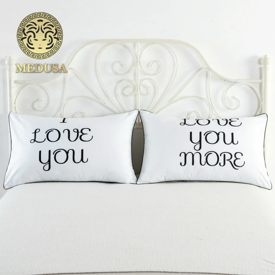 Kiss me good night wake с улыбкой годовщина свадьбы наволочки подарок для любителей пары