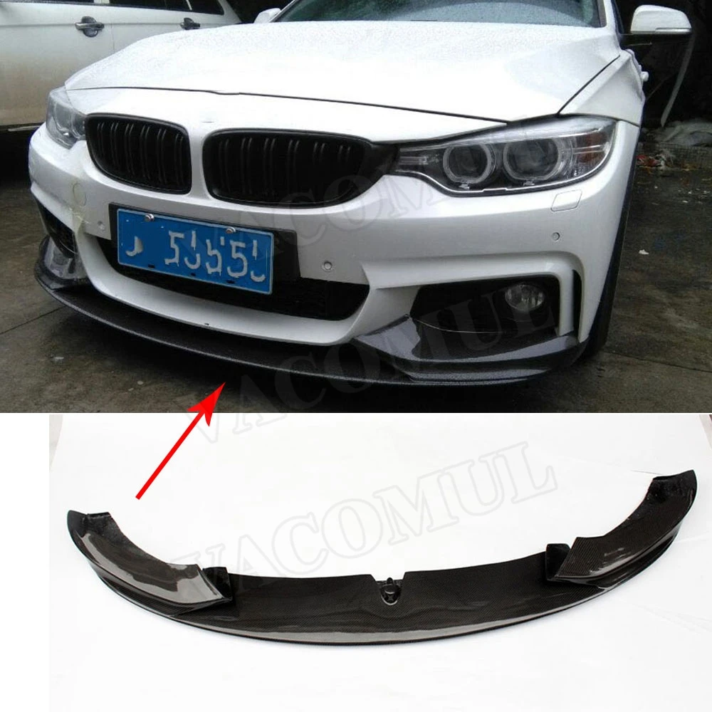 4 серии передний бампер из углеродного волокна спойлер для BMW F32 F33 F36 M Sport 2014 -2018 МП