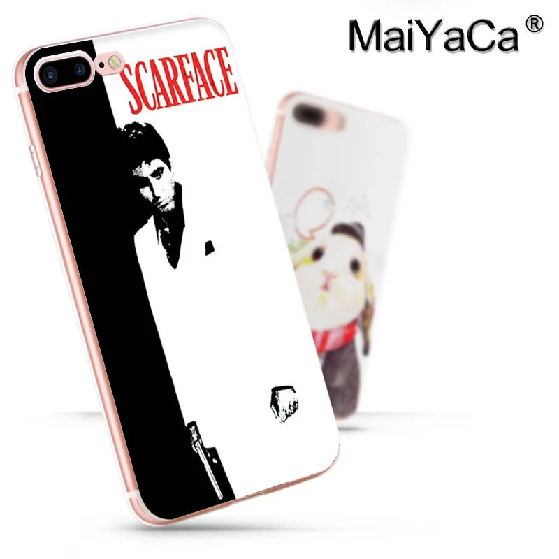 Милый чехол для телефона MaiYaCa Scarface Tony Монтана iPhone 8 7 6 6S Plus X 5 5S SE xs max xr 11pro max|Бамперы|
