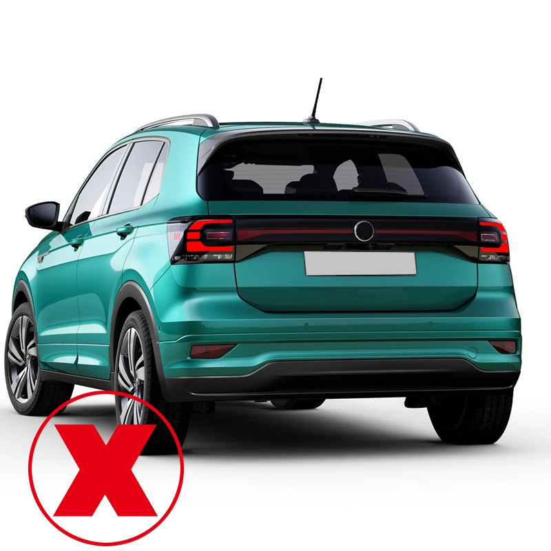 Для Фольксваген Т кросс 2019 2021 хромированная Автомобильная Задняя Нижняя бампер