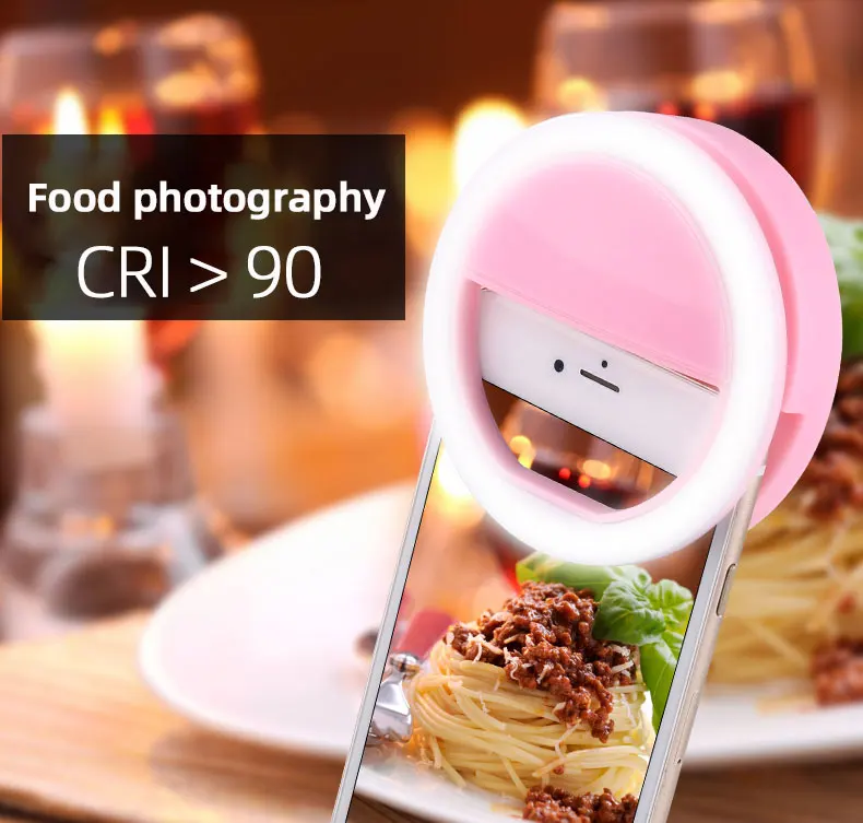 USB зарядка портативная мини селфи светодиодная камера для фотосъемки кольцо