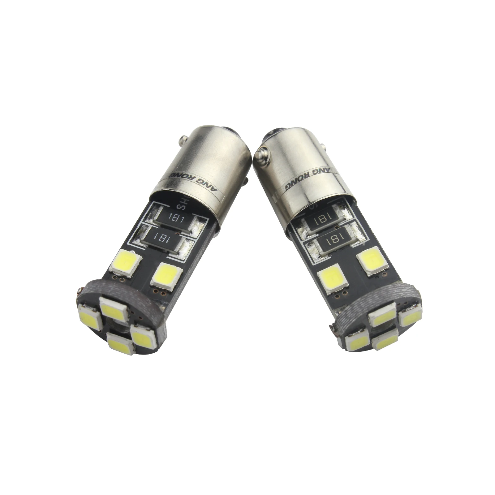 ANGRONG 10x BAX9S H6W супер белый 6000K 8 SMD 2835 Светодиодный автомобильный боковой светильник