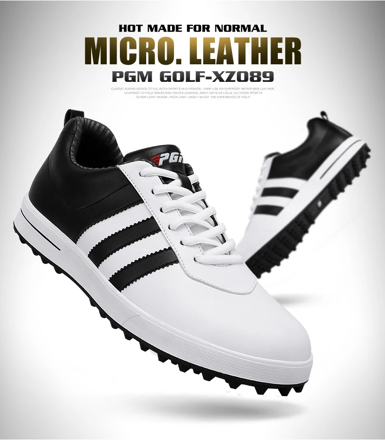 One PGM Golf Shoes Golf Sneakers Men's Waterproof Shoes Nailless Breathable Shoes - Цвет: One