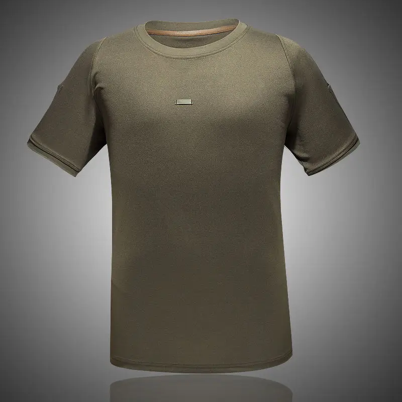 ReFire gear City тактическая футболка мужская летняя одежда быстросохнущая с круглым вырезом Военная армейская футболка, дышащие футболки с коротким рукавом - Цвет: Army Green
