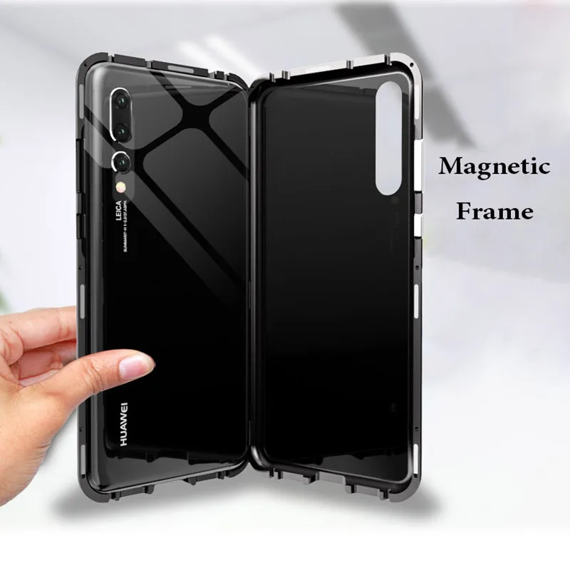 Магнитный адсорбционный чехол для Huawei P20 Pro Mate 10 магнитный металлический