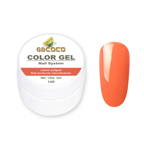 149 GDCOCO, 5 мл, PureColor, гель для нанесения краски, замачиваемый, УФ светодиодный Гель-лак для ногтей, CANNI, дизайн ногтей, Профессиональный гель для ногтей - Цвет: 149