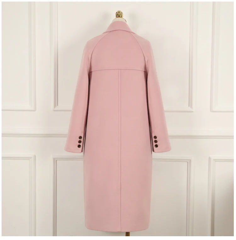 Женские зимние куртки двубортное элегантное теплое Женское шерстяное пальто 2017