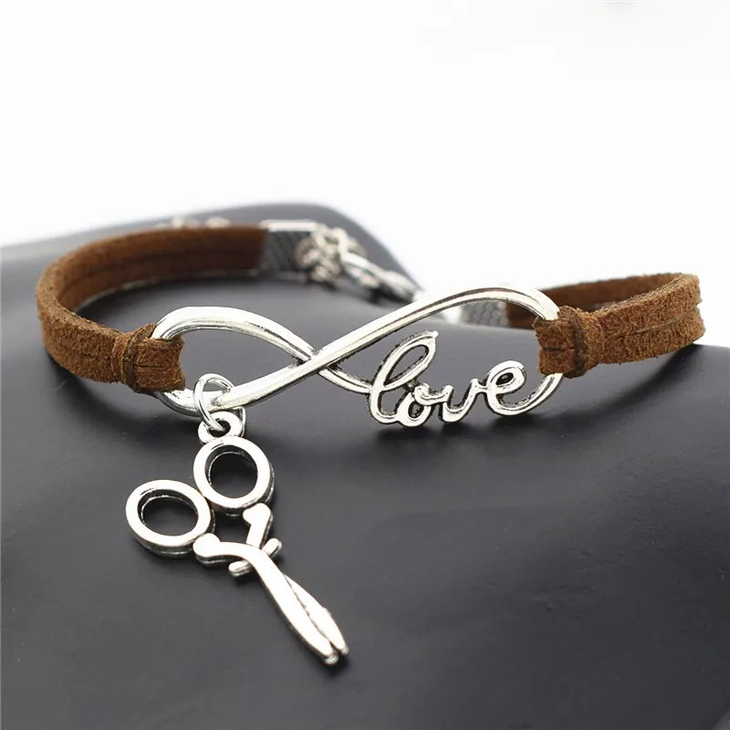 Модный парикмахерский парикмахер Infinity Love 10 цветов Искусственные кожаные