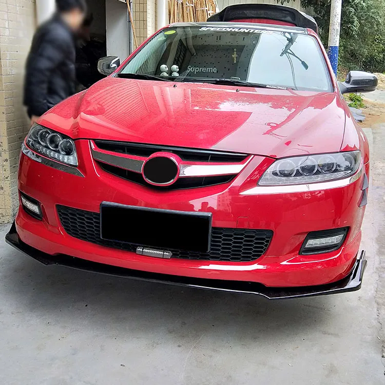 Для Mazda 6 красочные украшения переднего бампера для губ вокруг гриля для губ под крышкой Лопата специальные аксессуары применяются к 2002- M6