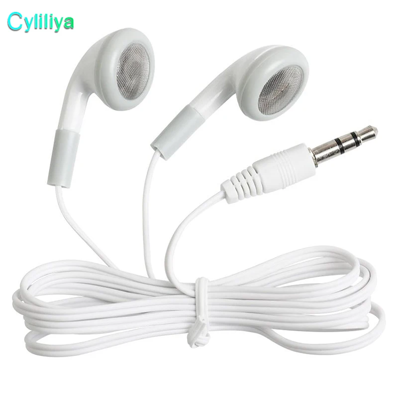 White Fashion Disposable Earphones Low Cost Earbuds 3.5mm For Cell phone iphone Samsung Mp3 Mp4 Mini HD headset 1000pcs | Электроника