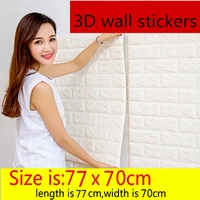 diy self adhensive 3d brick wall stickers living room decor foam waterproof wall covering wallpaper for tv background kids room