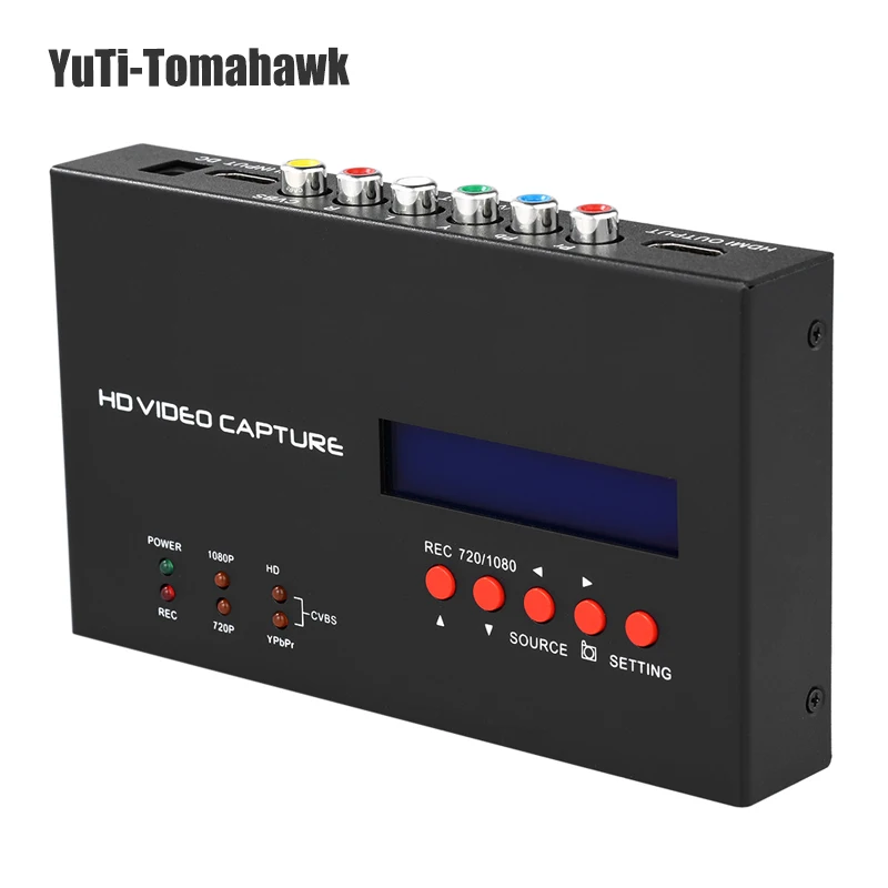 

Ezcap283S YPbPr Recorder Box With Scheduled Recording 1080P HDMI-compatible Game Capture for XBOX One/360 PS3 HD Video Capture