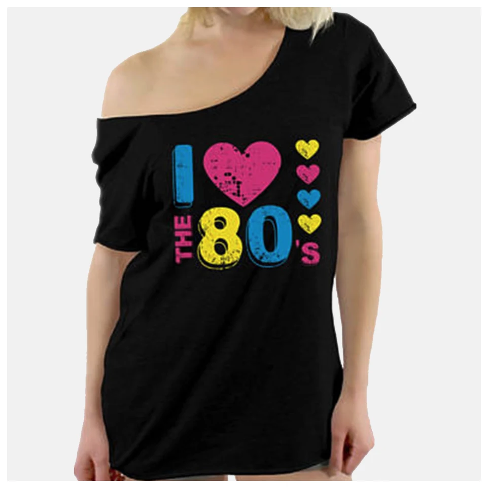 80s одежда красивая футболка для женщин топы на одно плечо Лето Vetement Femme 2021