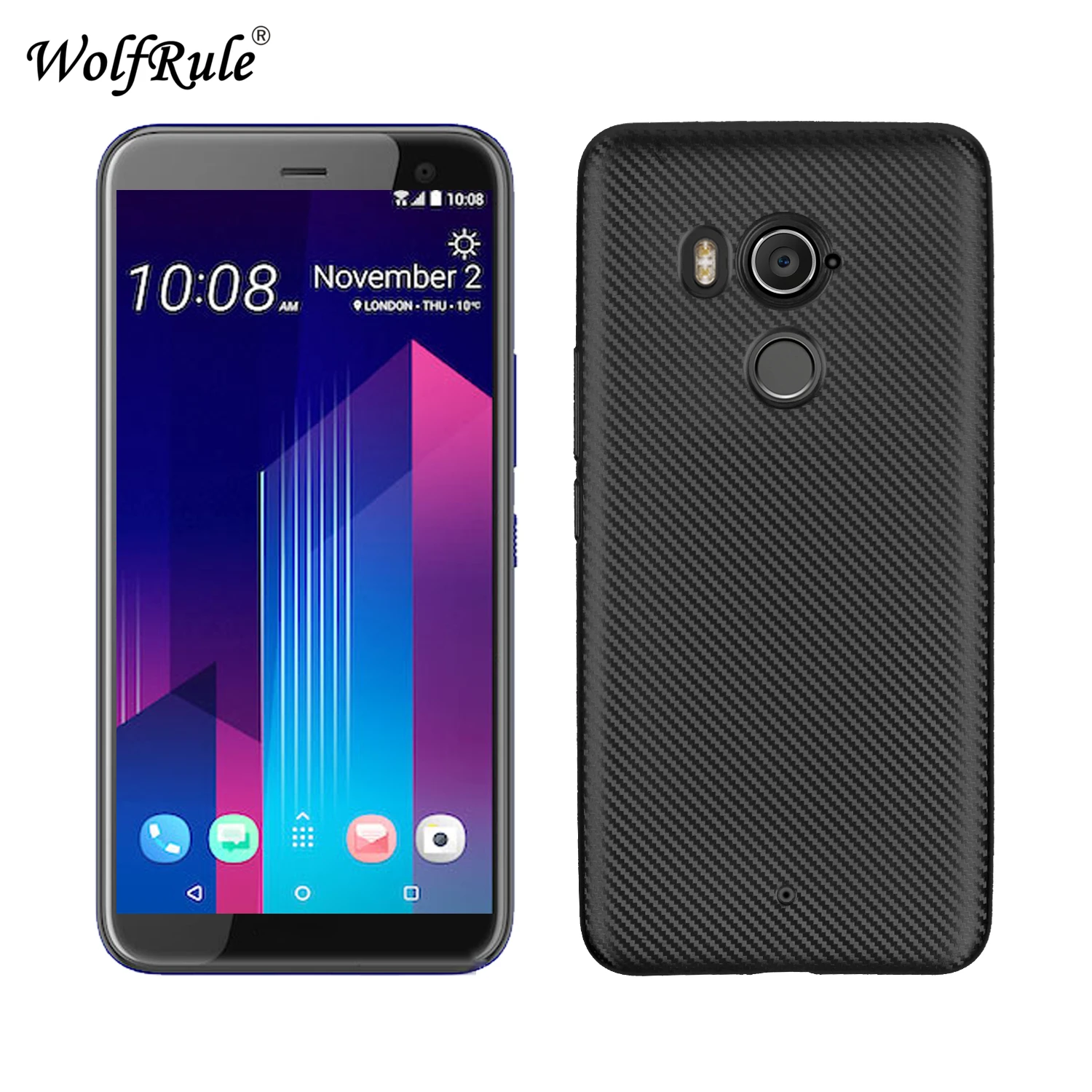 sFor Cover HTC U11 Plus Case 6.0&quot Soft Silicone Rubber Phone For for U11+ Coque Funda |