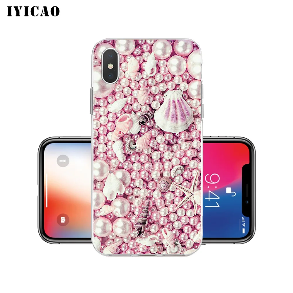 IYICAO Мягкий силиконовый чехол для iPhone X XR XS MAX 6 6s 7 8 Plus 5 5S SE TPU|Чехлы-накладки| |