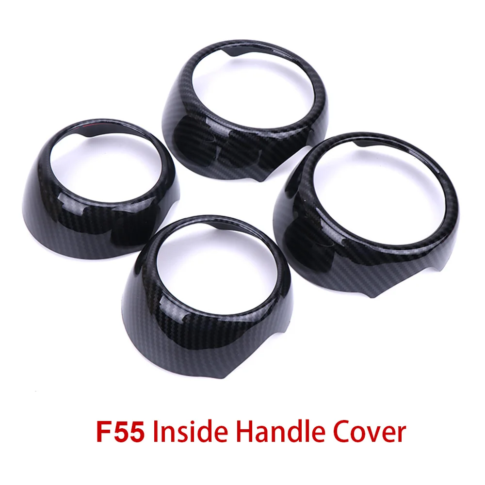 F55 Handle Cover Полностью внутренняя отделка из настоящего углеродного волокна, чехол для корпуса, ручка для выхода воздуха для MINI Cooper F55, аксессуары для стайлинга автомобилей - Название цвета: F55 Handle Cover
