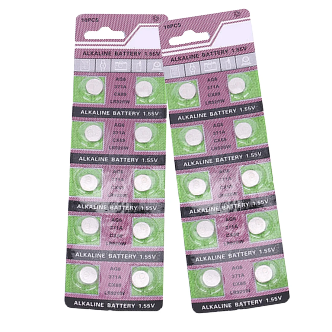 Батарея для часов ag6 371 d371 605 sr920sw sr69 щелочная батарея 10 шт.|button cell battery|cell batteriescoin |