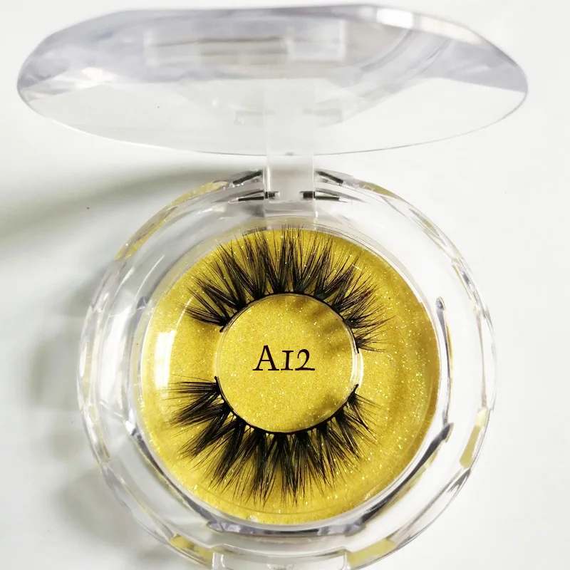 3D накладные ресницы из норки изготовленный на заказ/Частный логотип приемлем