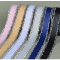 grosgrain silver purl fringed edge ribbon 5816 mm 125 mm 1 12 38 mm handmade wedding diy crafts tape