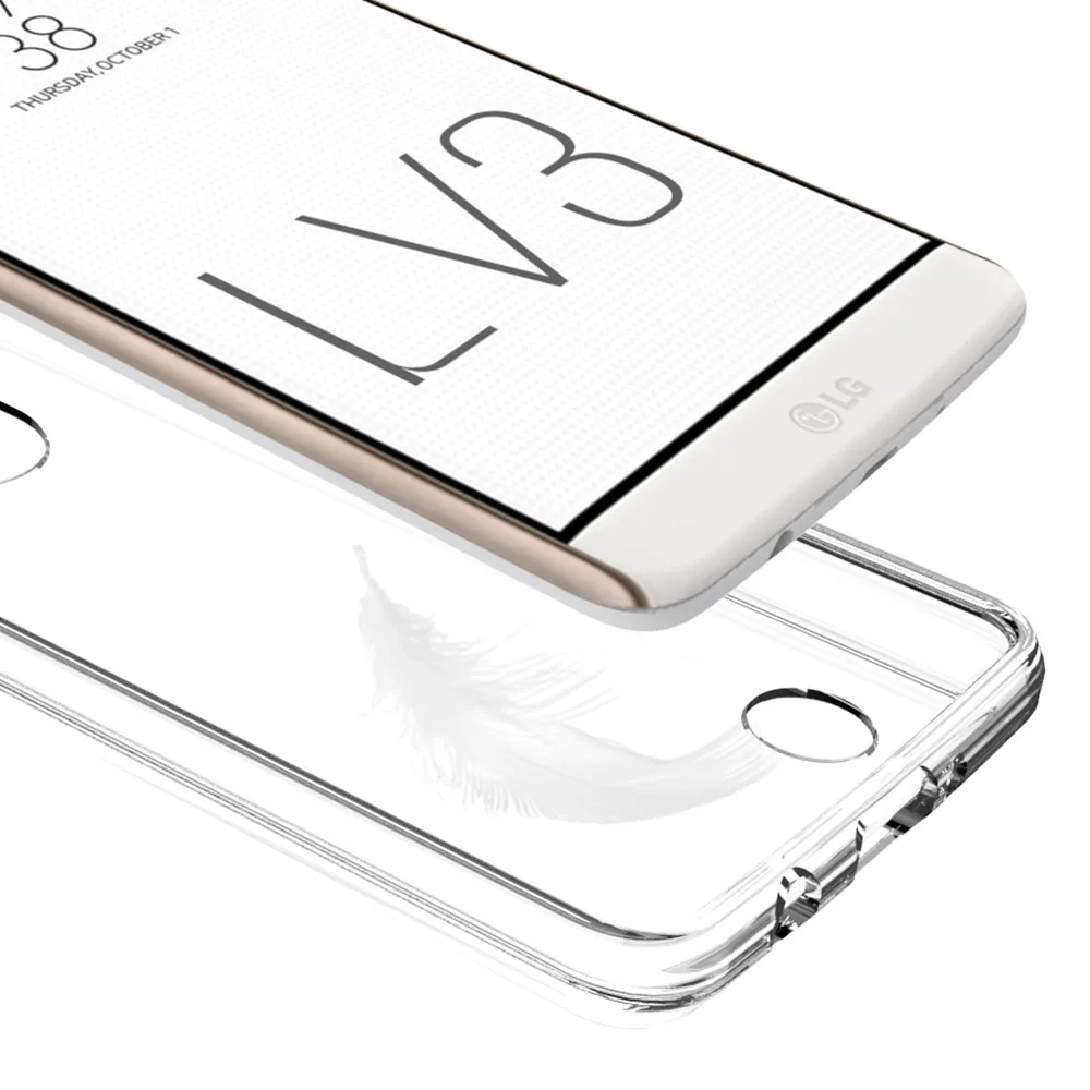 Тонкий чехол из ТПУ с рамкой твердого акрила прозрачный для LG Aristo MS210 LV3/K8 2017/Phoenix