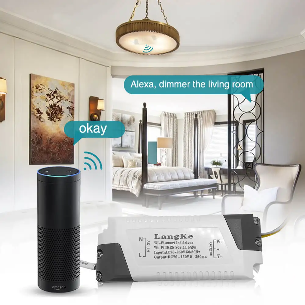Интеллектуальный беспроводной переключатель WIFI умная Светодиодная лампа с