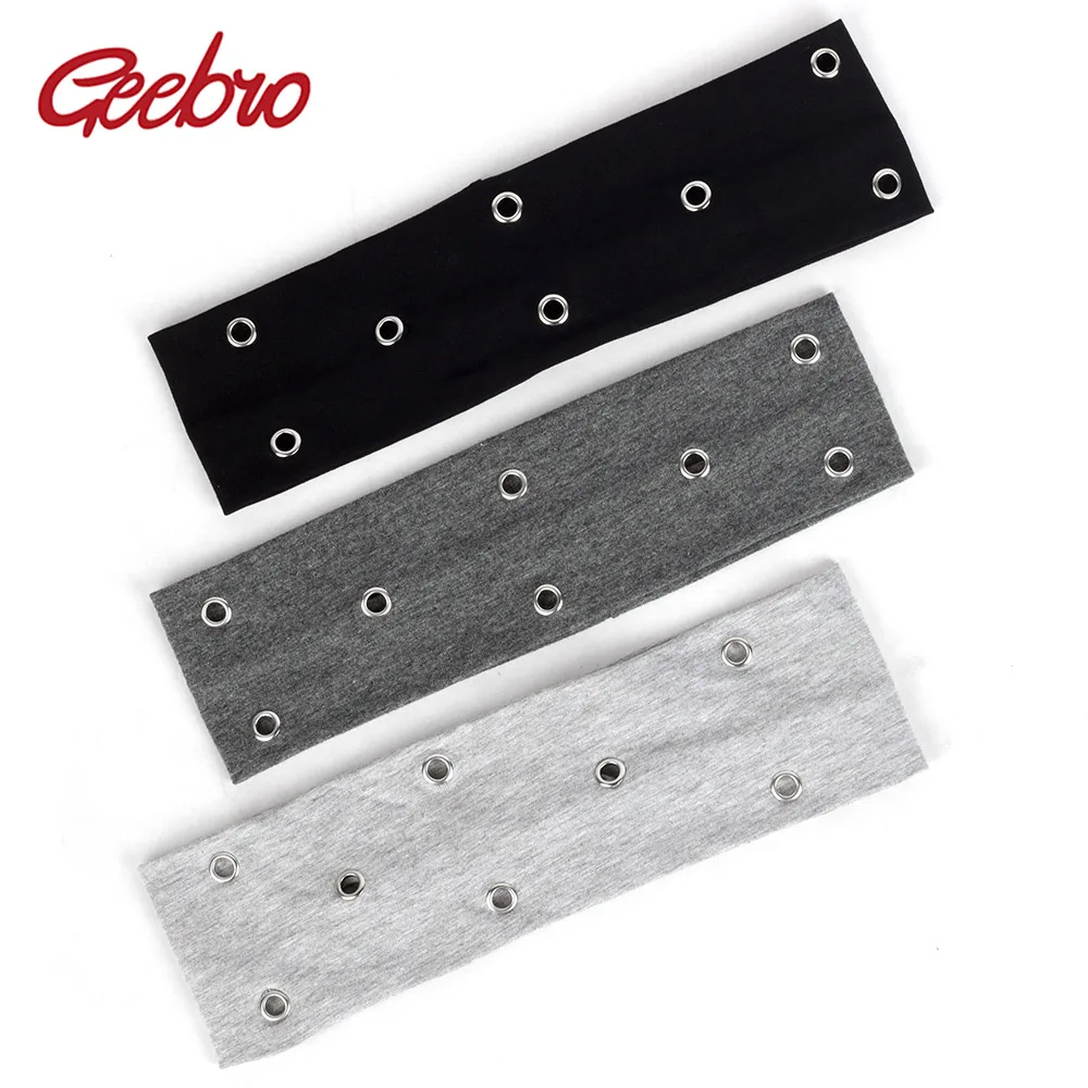 

Geebro Женская Новинка повязка для волос серебряное кольцо аксессуары для девочек Женская эластичная плоская повязка на голову ручной работы ...