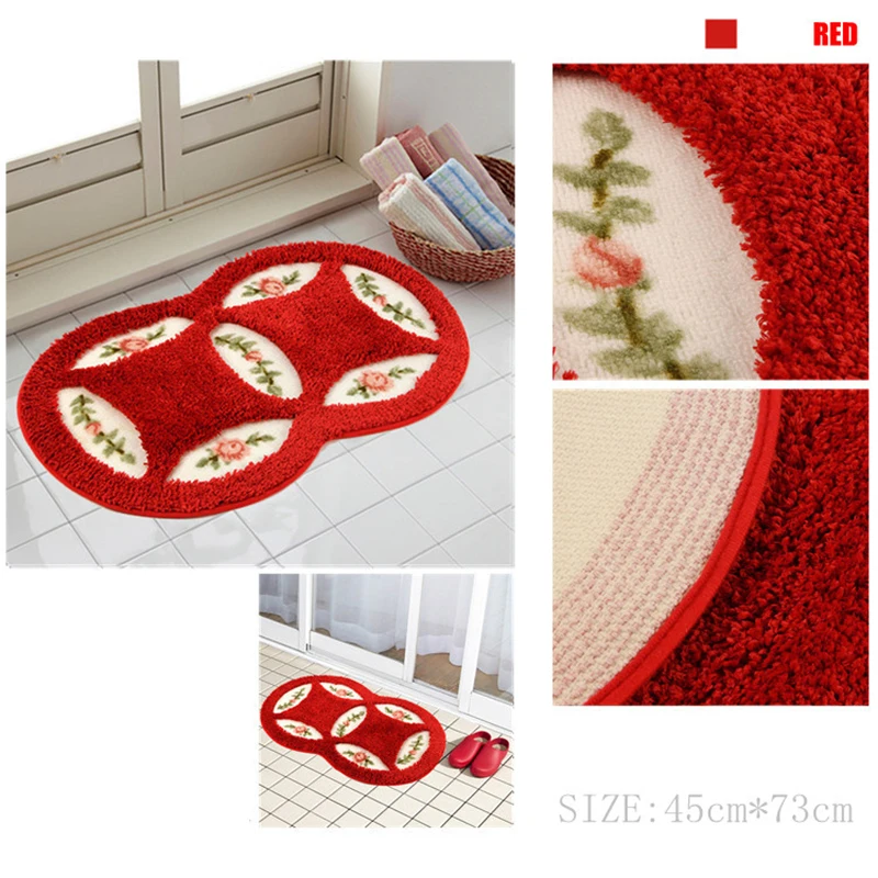 USPIRIT ПВХ сетчатые коралловые флисовые уличные коврики для ванной комнаты