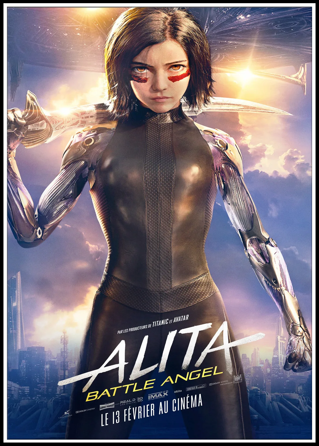 Постер Alita Battle Angel новинка 2019 постеры в виде фильма белая бумага картина на стену