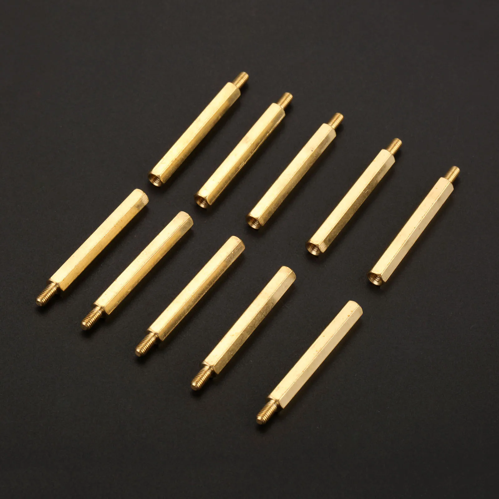 10Pcs M3 Male Hex Hexagonal Brass Pillars Standoff Spacer 12+6/15+6/20+6/25+6/30+6/35+6MM Stud Hollow | Обустройство дома