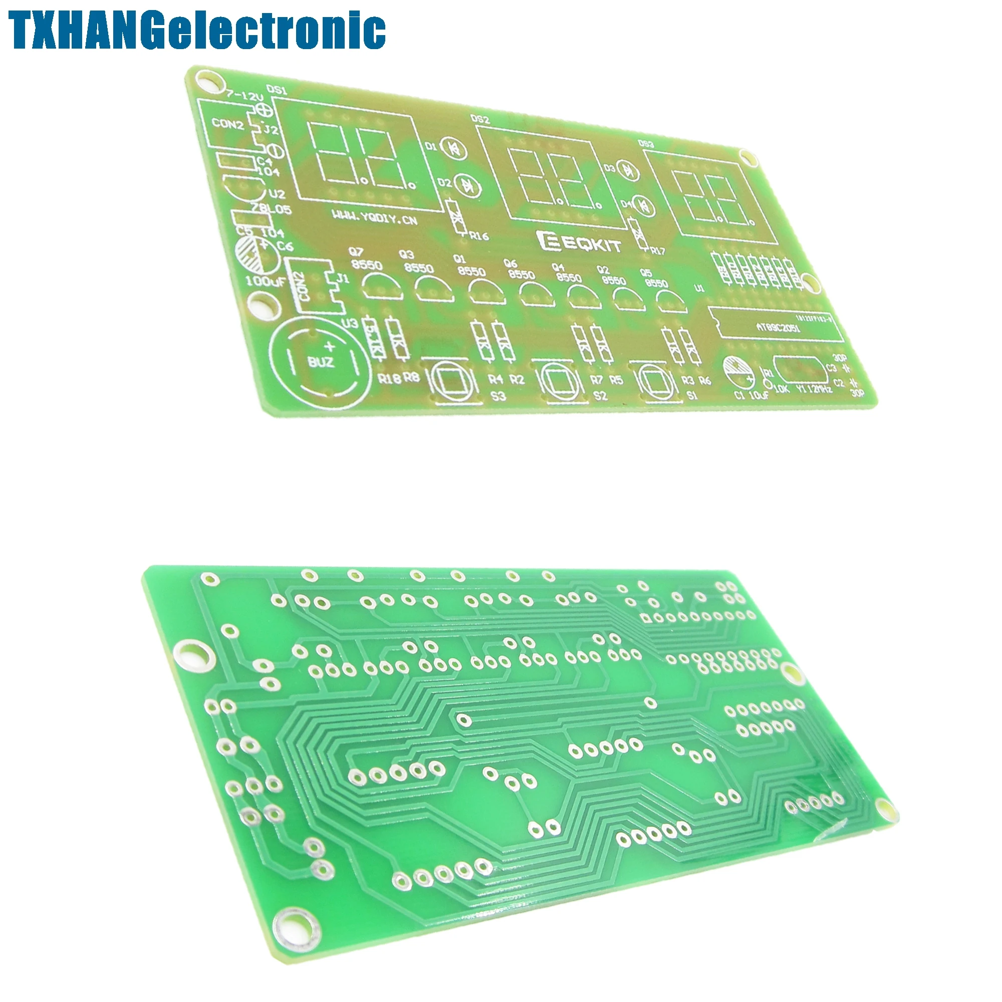 C51 6 Bits Digital Electronic Clock Production Suite DIY Kits | Электронные компоненты и принадлежности