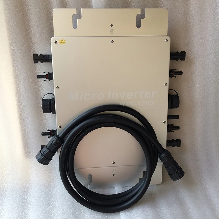 WVC1200 микро с сеточным управлением инвертор Вход DC22V-50V для AC180-260V В переменного тока, 50/60 Гц Водонепроницаемый IP65 Солнечный Мощность инвертор