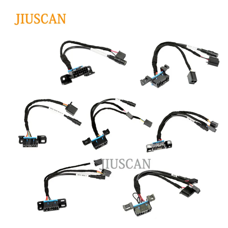 JIUSCAN 7 шт./компл. Тестовый Кабель EIS ELV тестовые кабели для MB работает вместе с VVDI BGA