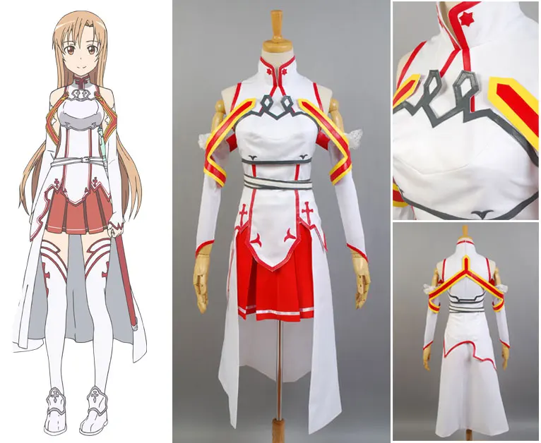 Обувь для вечеринки в Стиле косплей Sword Art Online Косплэй костюм Асуна аниме Хэллоуин
