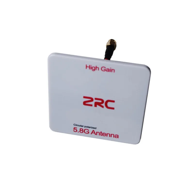 ZRC-antena Circular polarizada de Panel plano de alta ganancia, 5,8G, 14dBi, SMA/RP-SMA, LHCP/RHCP, para transmisor FPV VS inmersi&oacute;n Fatshark-2