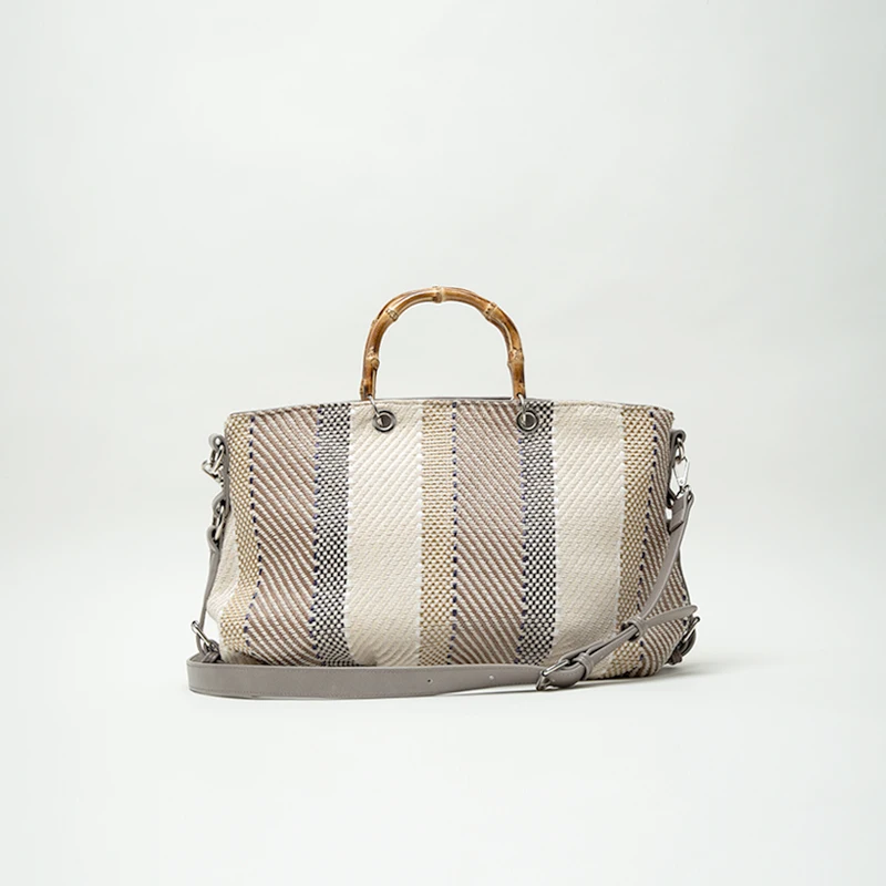 Новый Для женщин сумки клатчи Bamboo ведро с ручкой Лоскутная Crossbody сумка