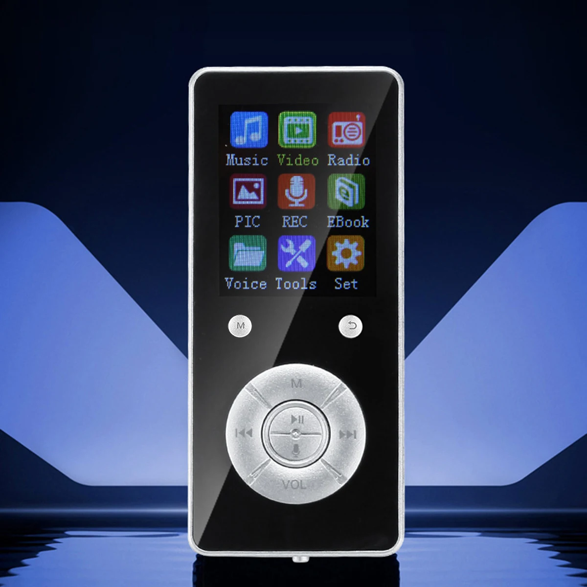 7-Button 1.8inch MP3 Player Mini TFT Screen Music Media Portable Audio Video Black Silver Blue | Электроника
