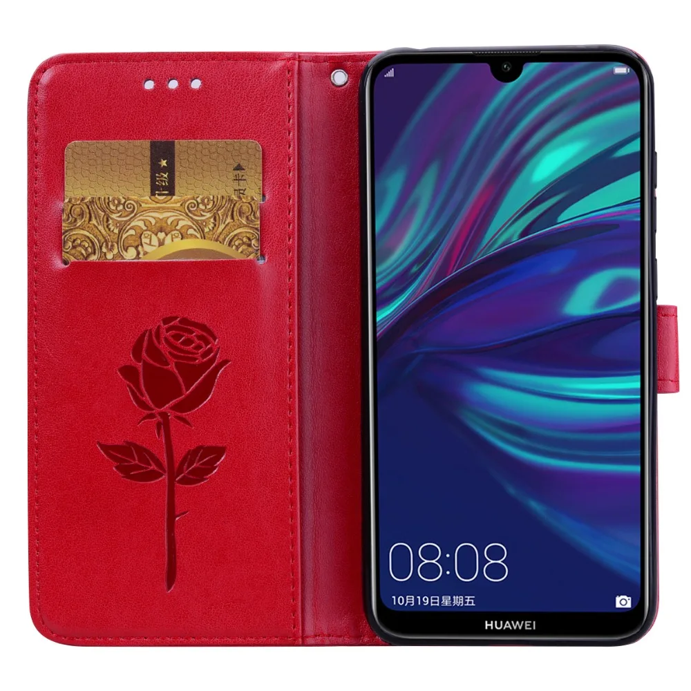 Блестящий розовый чехол для телефона huawei P Smart Plus Honor 10 lite 8C 8X 7a pro 7C mate 20 lite P20 блестящий кожаный флип-чехол