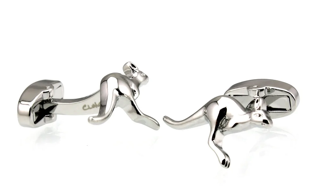 Мужские Запонки Sunnylink серебряные запонки кенгуру в виде животных для рубашки M4081