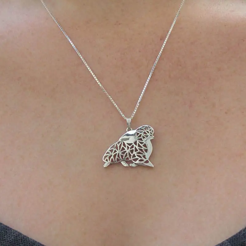 Женские ожерелья с кулоном для собак ювелирные изделия влюбленных сплав