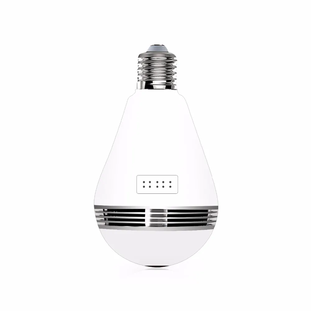 Лампа видеонаблюдения с углом обзора 360 градусов лампа белым свесветильник для