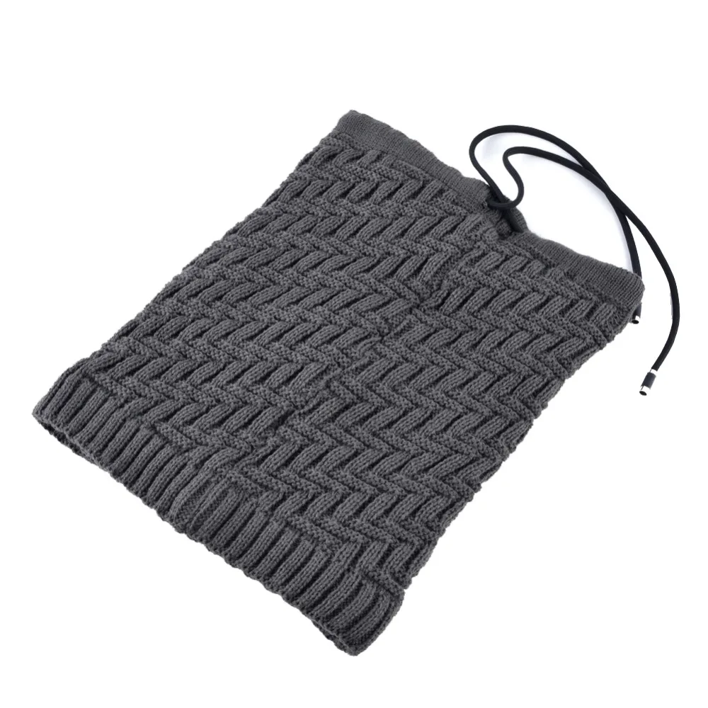 Однотонная шапка TQMSMY для мужчин вязаная шерстяная многофункциональные шапки