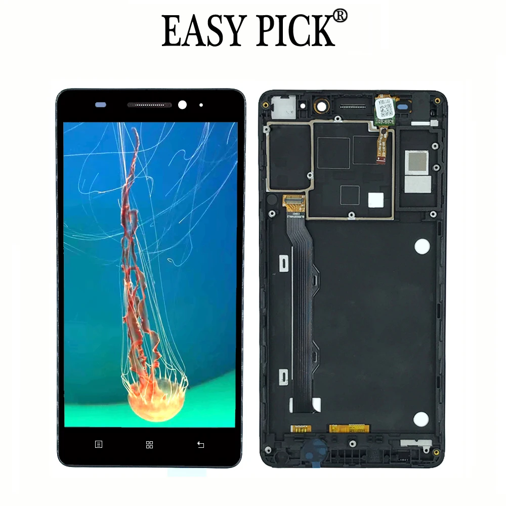 Для lenovo K3 Примечание K50 K50-T5 K50-T K50-T3S ЖК-дисплей Дисплей кодирующий преобразователь сенсорного экрана в сборе запасные с рамкой