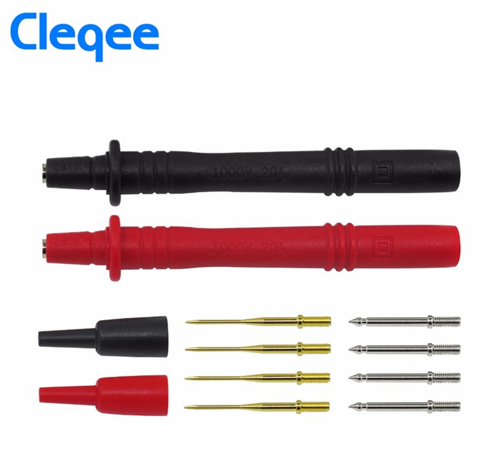 Cleqee P1300A зонды для мультиметра Сменные Позолоченные наборы испытательных выводов