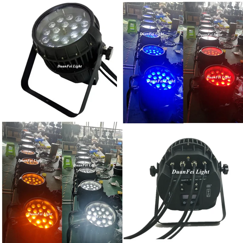 (Flycase) 6 Лот 18x15w zoom rgbwa led par наружная сценическая Беспроводная dmx светодиодная лампа